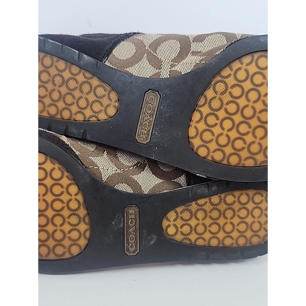 Coach Women's Kelbie Shoes Size 7M Brown Signature Lace Up Sneakers Casual 7M - Picture 8 of 10